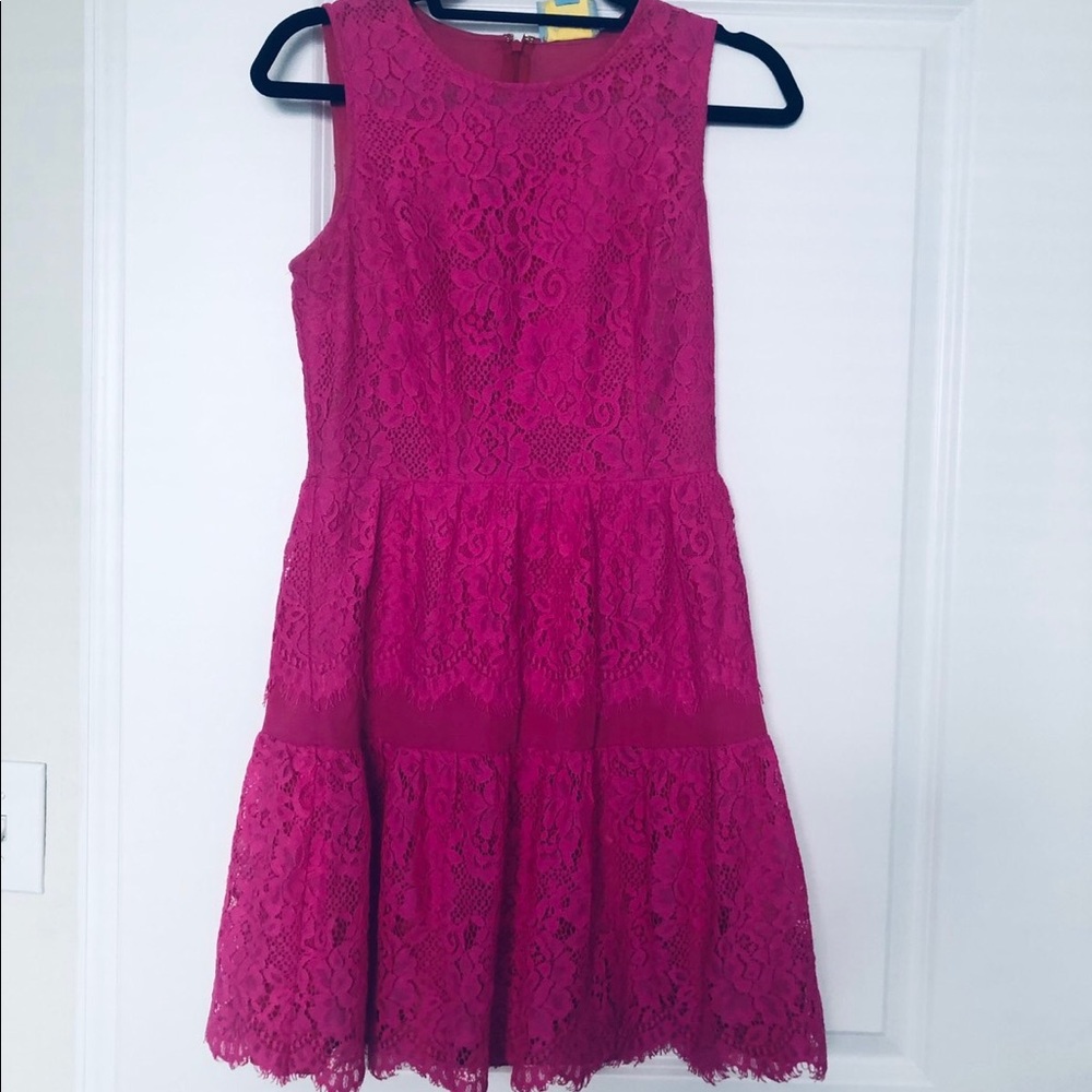 Bright pink dress